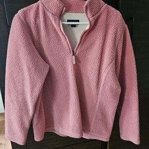 Lands' End Pink Fleece Jacket